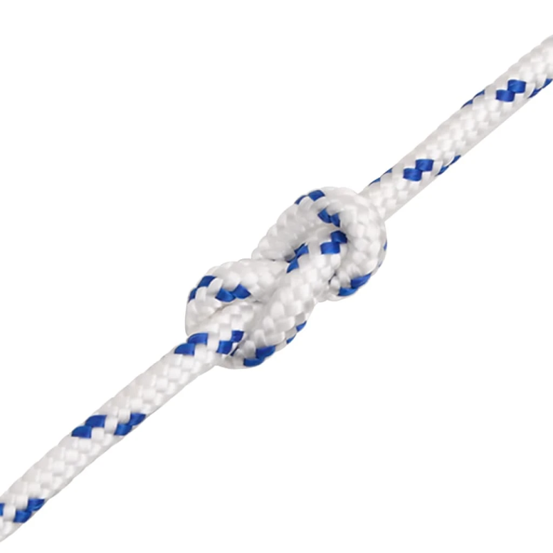 vidaXL laivu virve, balta, 5 mm, 250 m, polipropilēns