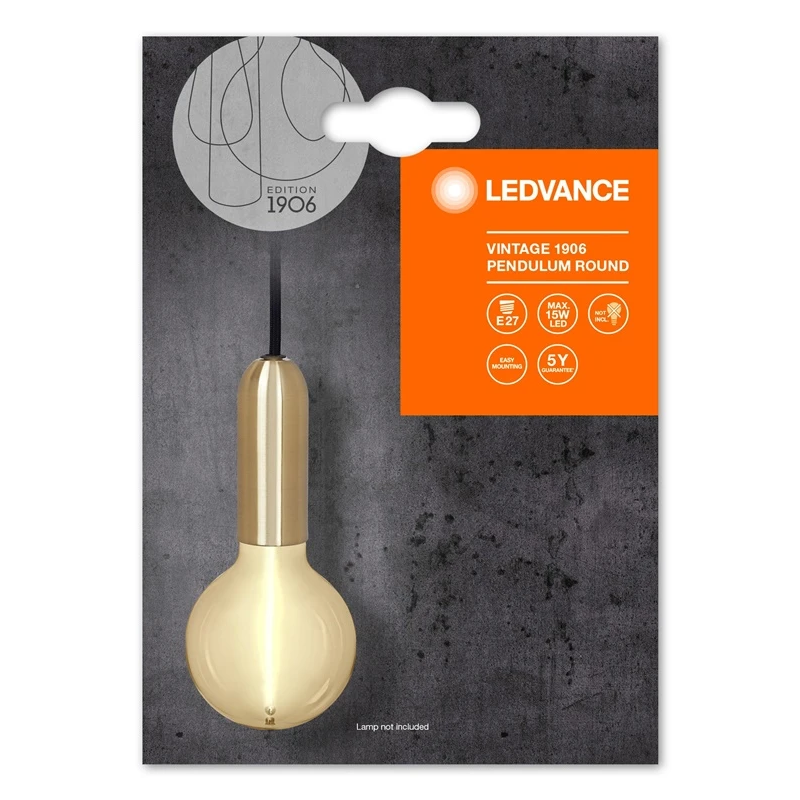 Patrona ar vadu 1906 round e27 zelta