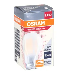 Spuldze Osram LED, A60, 2700 °K, E27, 5.9 W, 806 lm