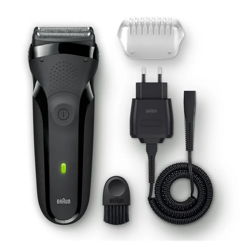 Barzdaskutė Braun Series 3 300S, ni-mh, juoda sp.-pilka sp.