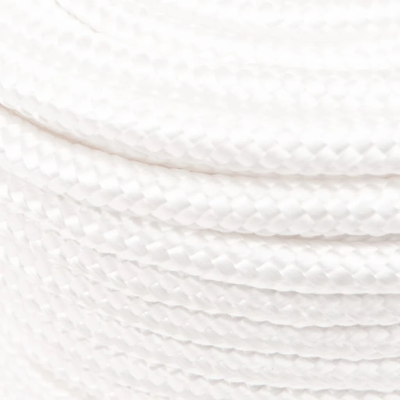 vidaXL laivu virve, balta, 12 mm, 50 m, polipropilēns