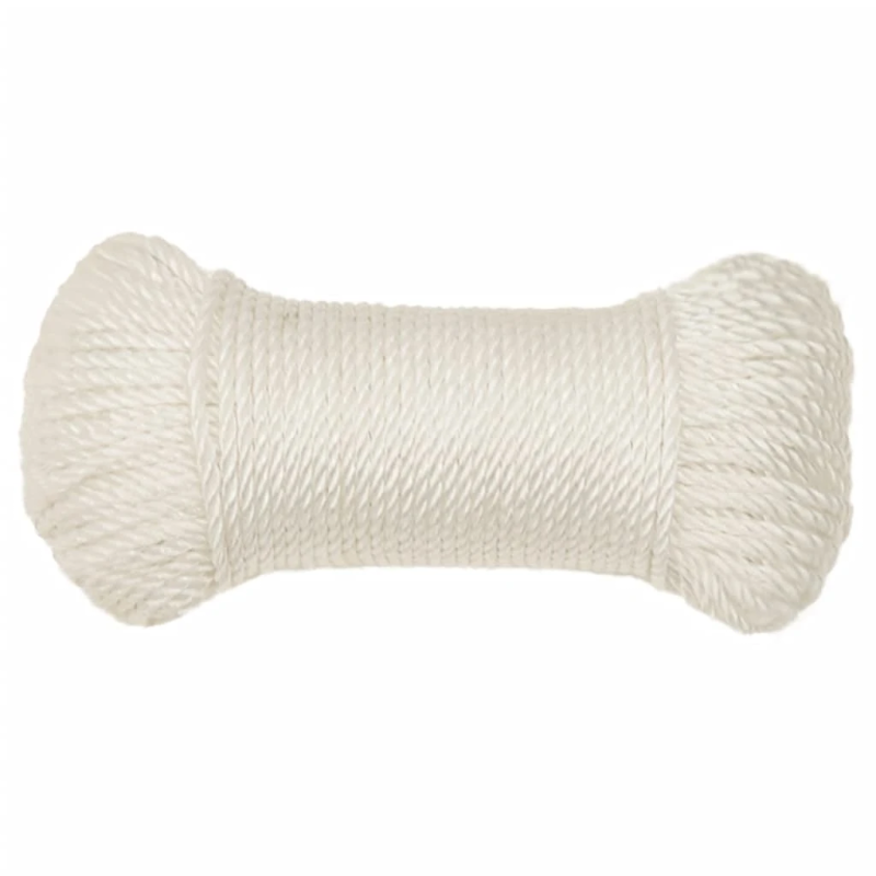 vidaXL darba virve, balta, 3 mm, 25 m, polipropilēns