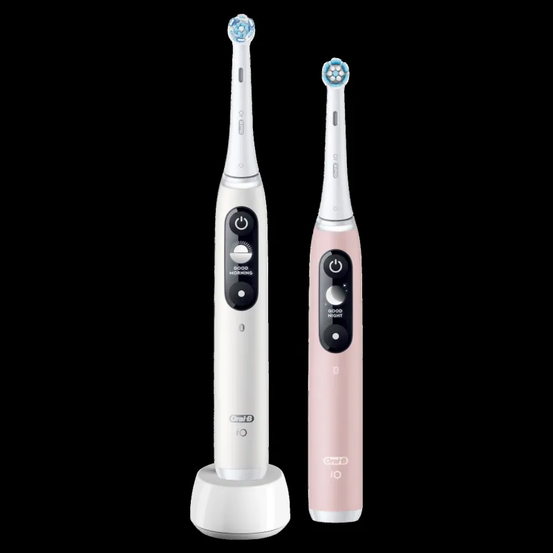 iOM6d.2I6.1 Oral-B iO6 Duo Pack SÄHKÖHAMMASHARJA White + Pink Sand Extra Handle