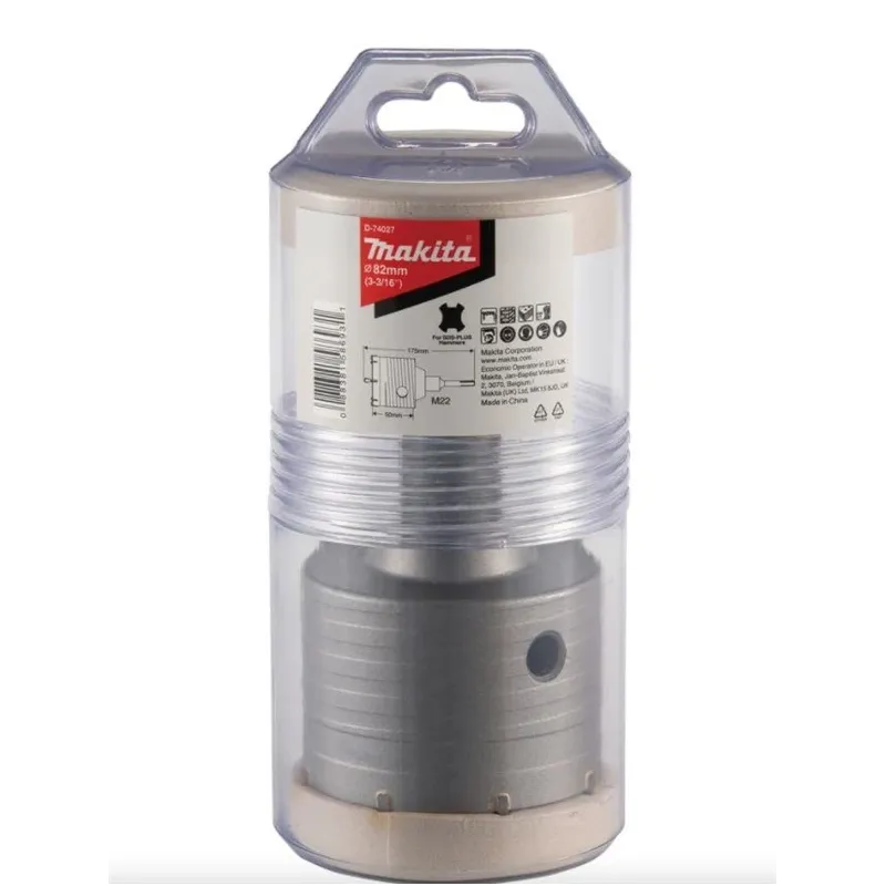 Betono gręžimo karūna Makita With drill D-74027, 8.2 cm