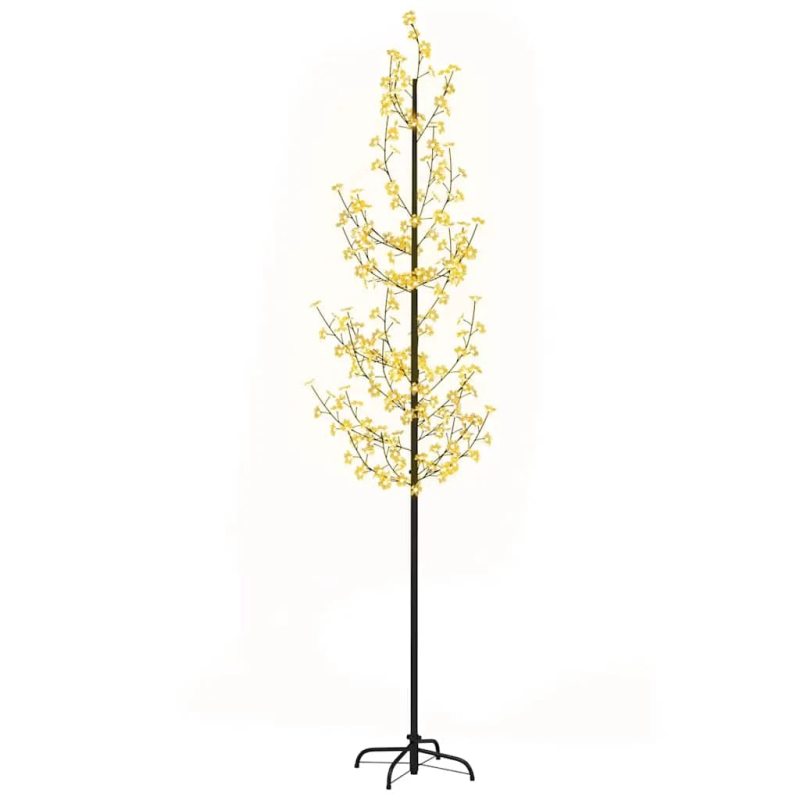 vidaXL mākslīgais ķirsis, 368 silti baltas LED, 300 cm