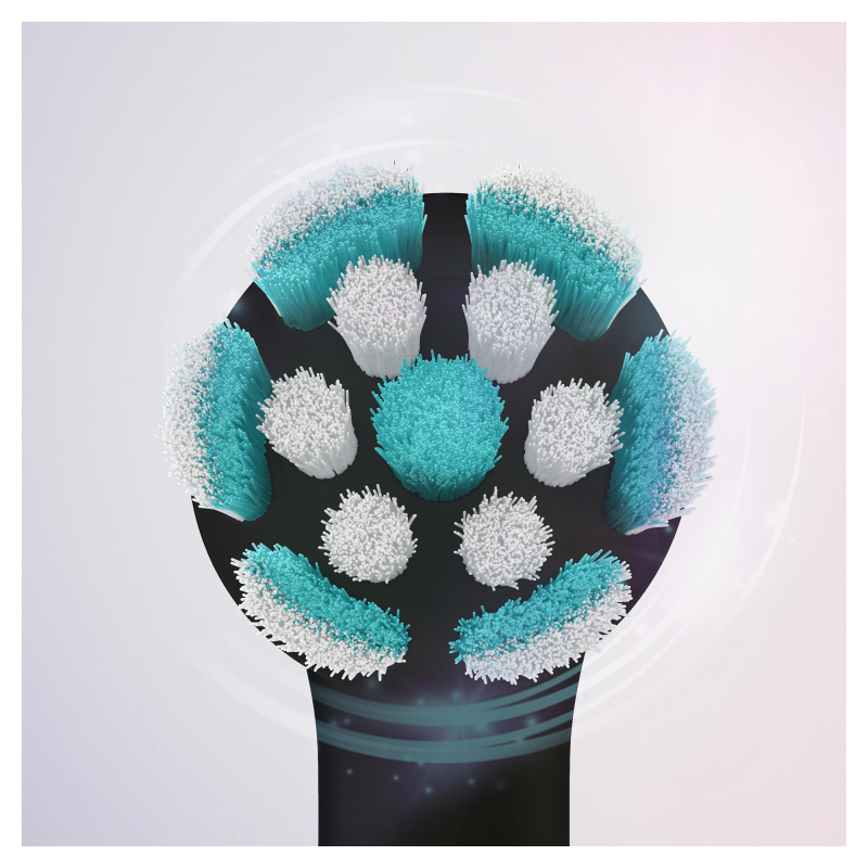 SB-4 Oral-B iO Gentle Care Black nomaināmie pieaugušo zobu birstes uzgaļi. 4 gab.