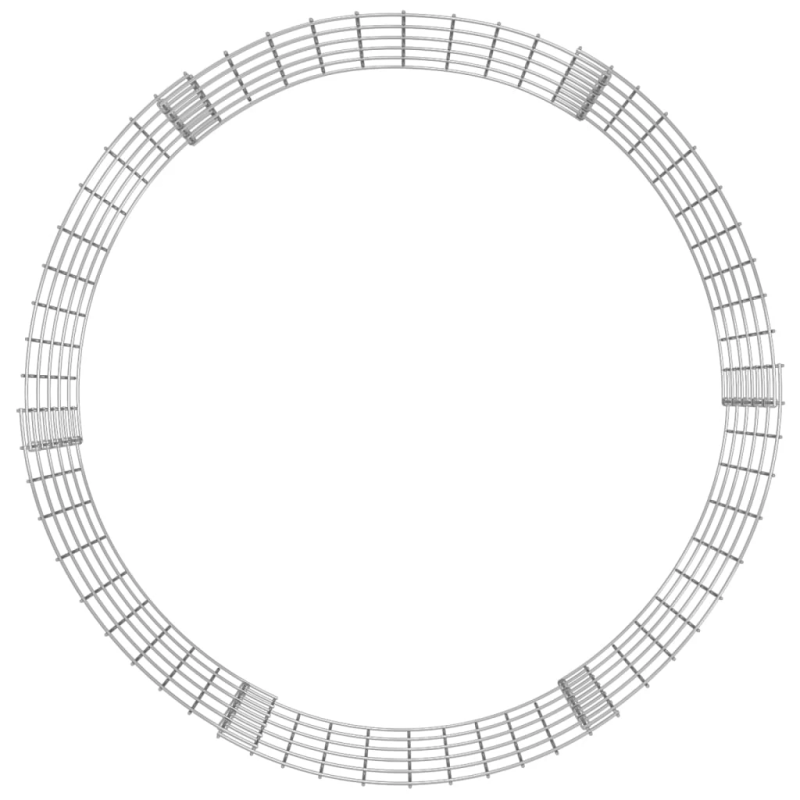 vidaXL dārza komposta nožogojums, DIA100x50 cm, cinkots tērauds