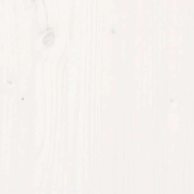 vidaXL suņu gulta, balta, 95,5x65,5x28 cm, priedes masīvkoks