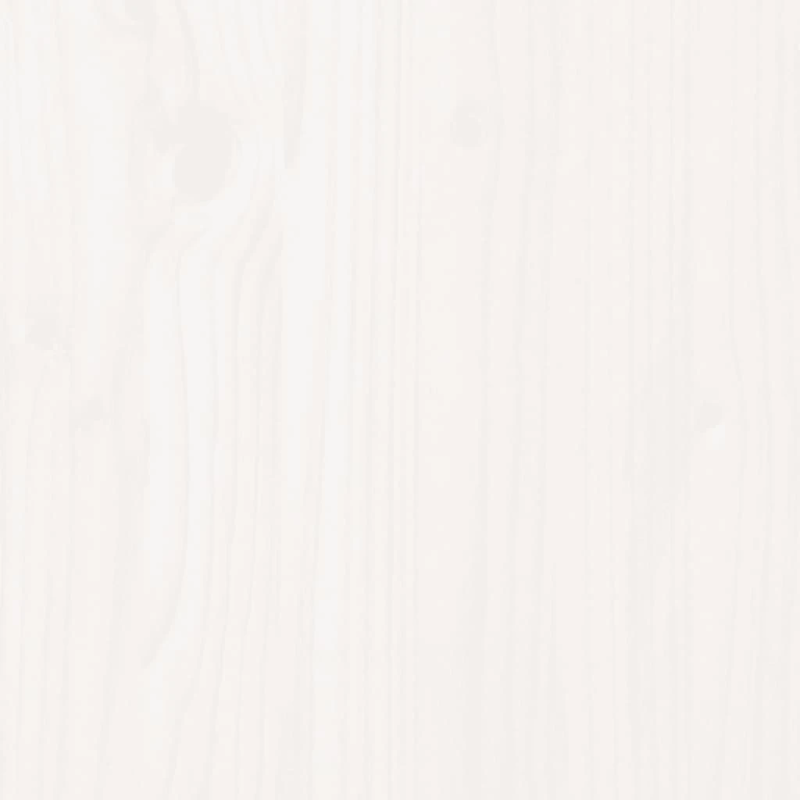 vidaXL suņu gulta, balta, 105,5x75,5x28 cm, priedes masīvkoks