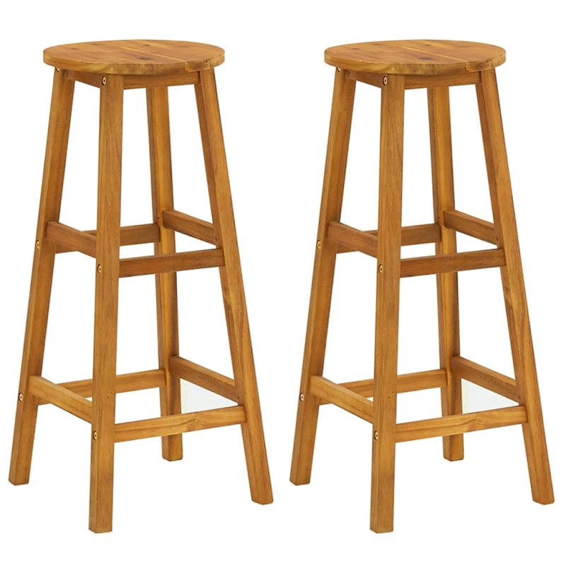 vidaXL 3-daļīgs dārza bāra mēbeļu komplekts, akācijas masīvkoks