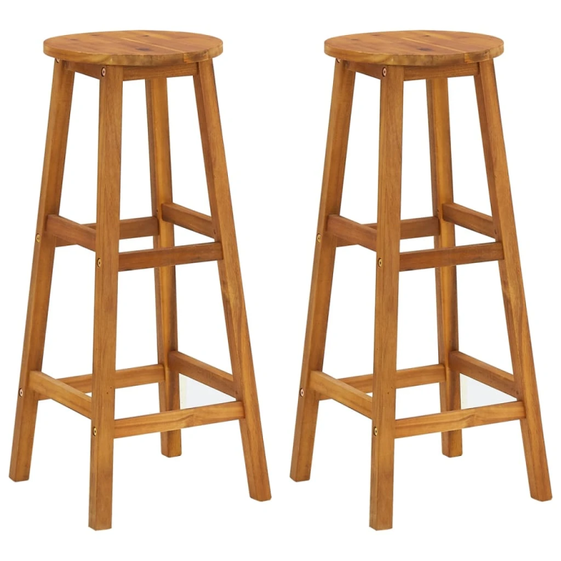 vidaXL 3-daļīgs dārza bāra mēbeļu komplekts, akācijas masīvkoks