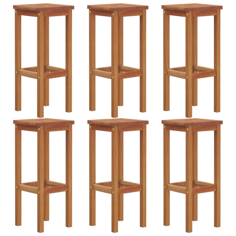 vidaXL 7-daļīgs dārza bāra mēbeļu komplekts, akācijas masīvkoks