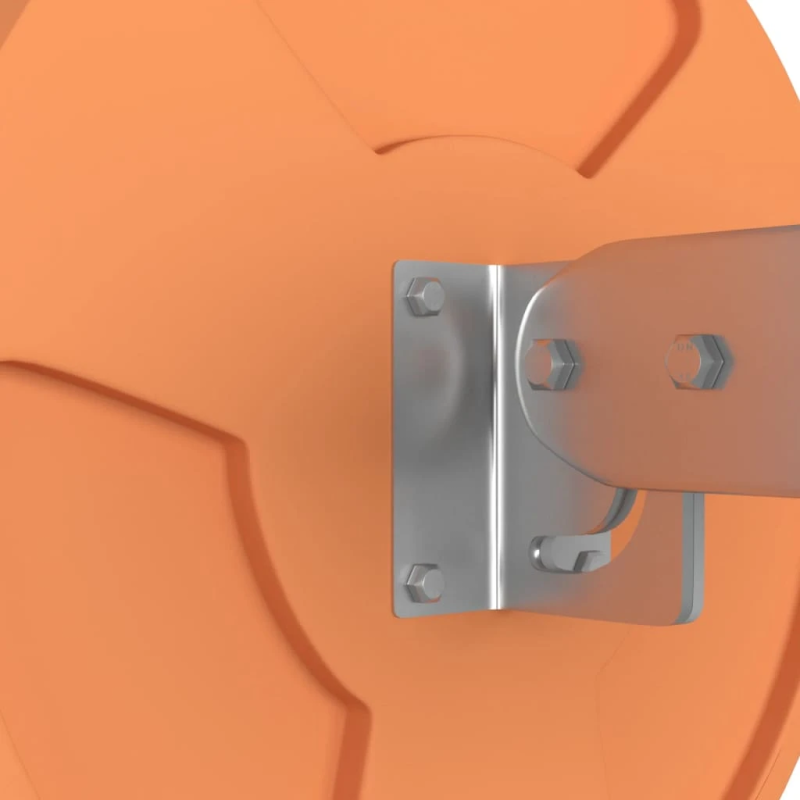 vidaXL āra izliekts satiksmes spogulis, oranžs, DIA30 cm, polikarbonāts