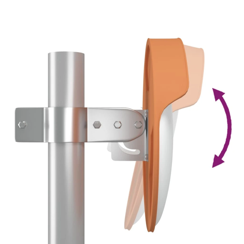 vidaXL āra izliekts satiksmes spogulis, oranžs, DIA30 cm, polikarbonāts