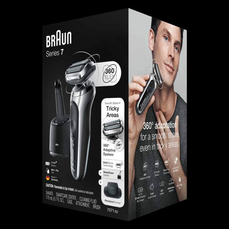 71-S7200cc skuveklis Series 7 360 Flex, AutoSence