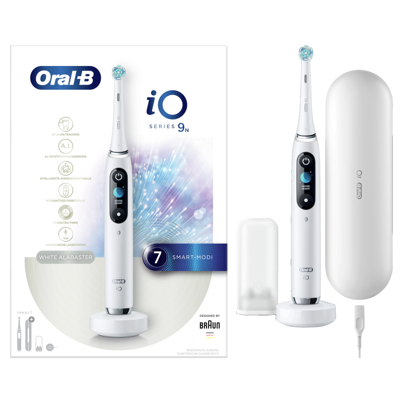 iOM9.1A1.1AD Oral-B iO9 Elektriskā Zobu Birste White Alabaster