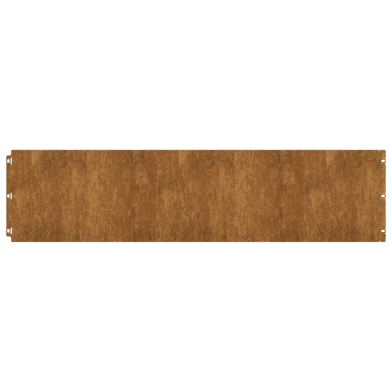 vidaXL zālāju apmales, 10 gab., 25x103 cm, elastīgs kortena tērauds