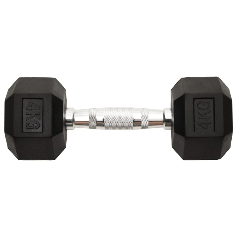 vidaXL hanteles, 2 gab., 8 kg, kopējais lējuma dzelzs