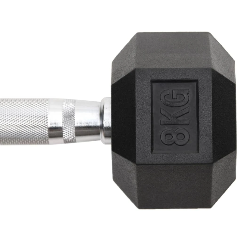 vidaXL hanteles, 2 gab., 16 kg, kopējais lējuma dzelzs