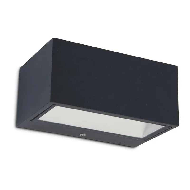 Āra sienas lampa Lutec Clgemini 1891S, 9W, LED, IP54, pelēka krās., 7 cm x 10 cm