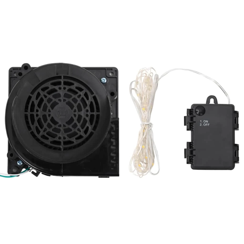 vidaXL piepūšams sniegavīrs, LED, 455 cm