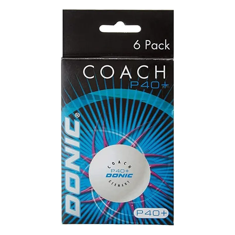 Galda tenisa bumbiņa Donic DONIC P40+ Coach 1star, 40 mm, 6 gab.