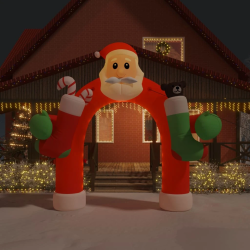 vidaXL piepūšama Ziemassvētku arka, LED, 320 cm