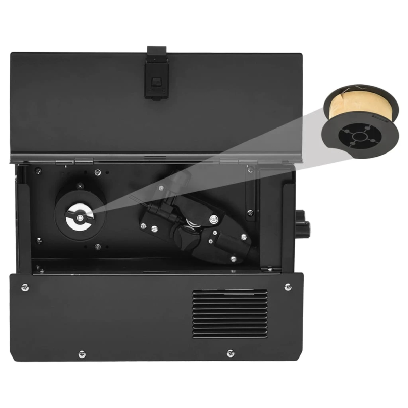 vidaXL metināšanas iekārta, bezgāzes plūsmas, MIG 120A