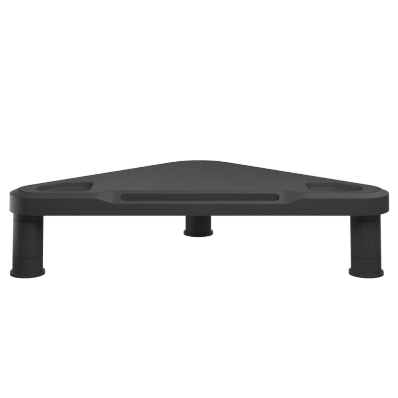 vidaXL stūra monitora paliktnis, melns, 49x28x10,5 cm