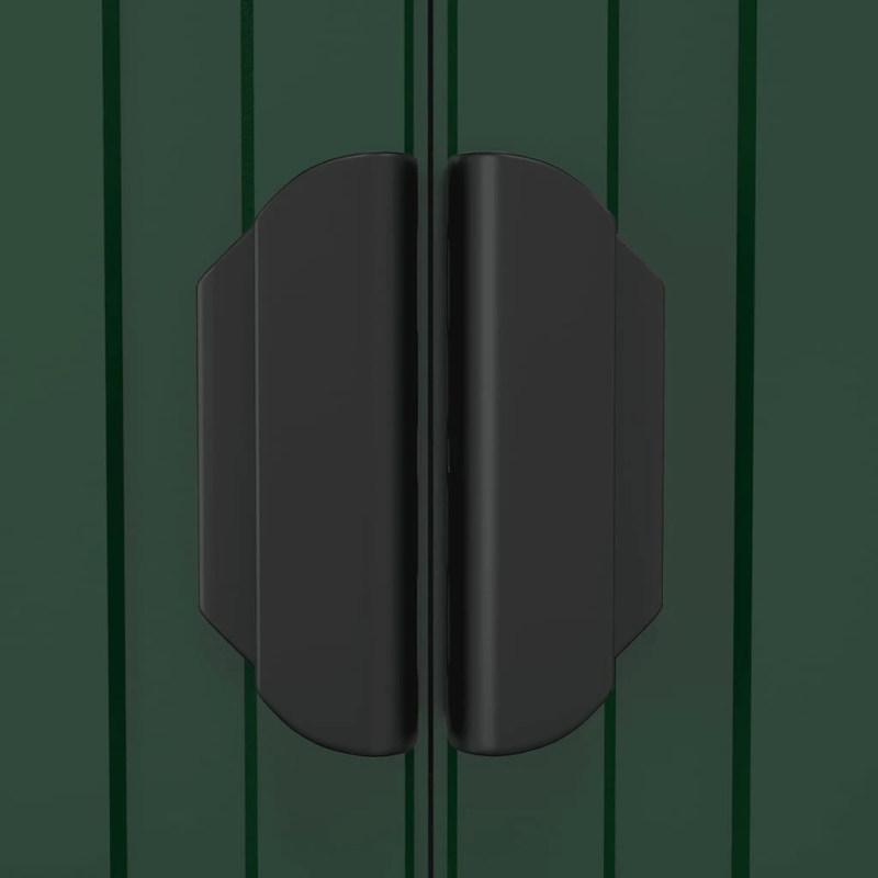 vidaXL dārza šķūnis, zaļš, 192x108x223 cm, cinkots tērauds