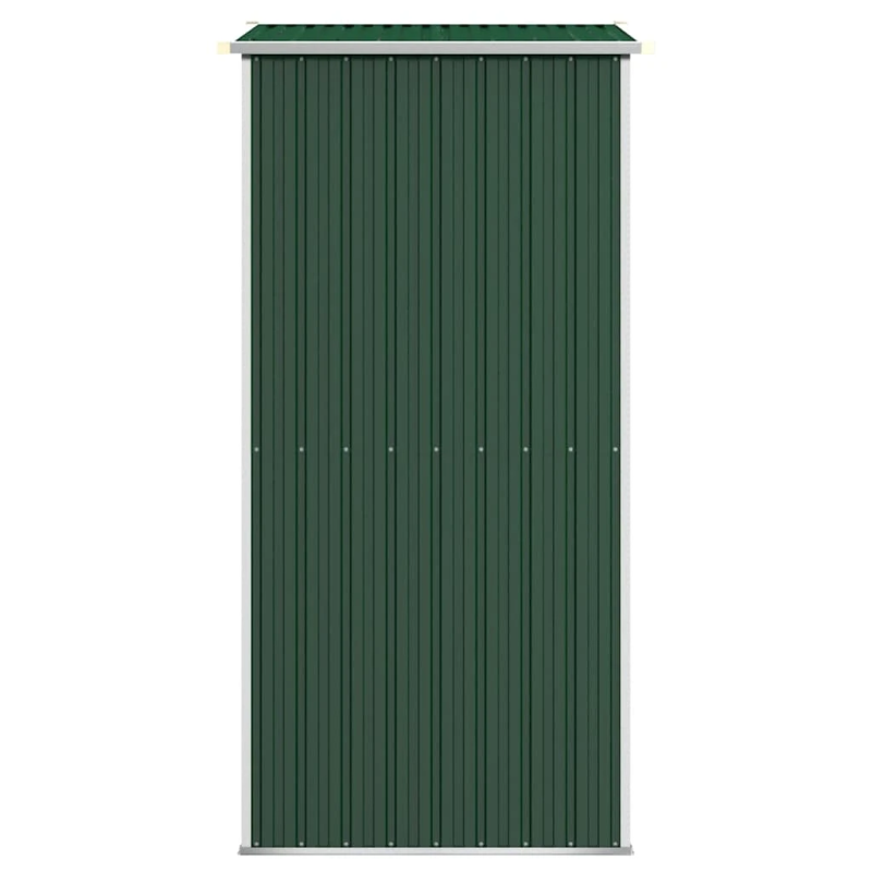 vidaXL dārza šķūnis, zaļš, 192x108x223 cm, cinkots tērauds