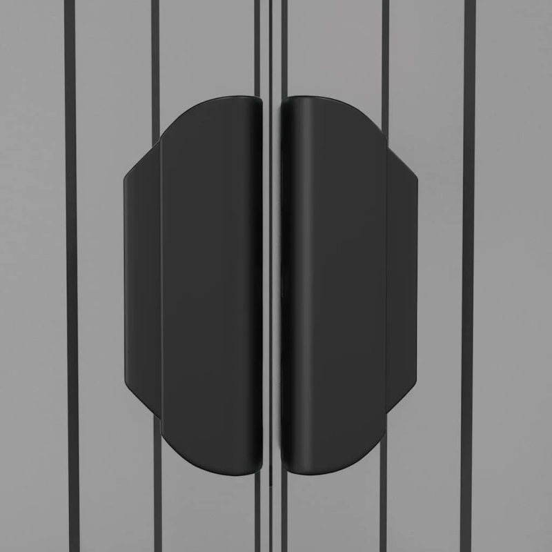 vidaXL dārza šķūnis, gaiši pelēks, 192x108x223 cm, cinkots tērauds