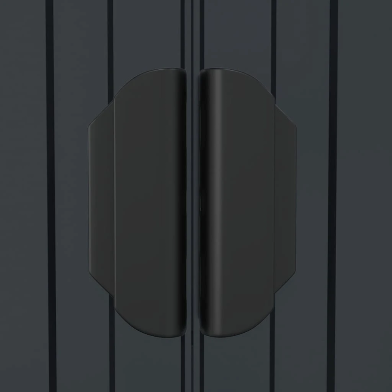 vidaXL dārza šķūnis, antracītpelēks, 192x108x223 cm, cinkots tērauds