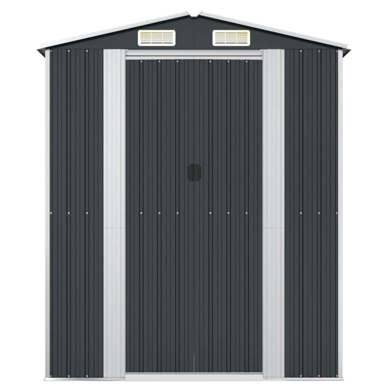 vidaXL dārza šķūnis, antracītpelēks, 192x108x223 cm, cinkots tērauds