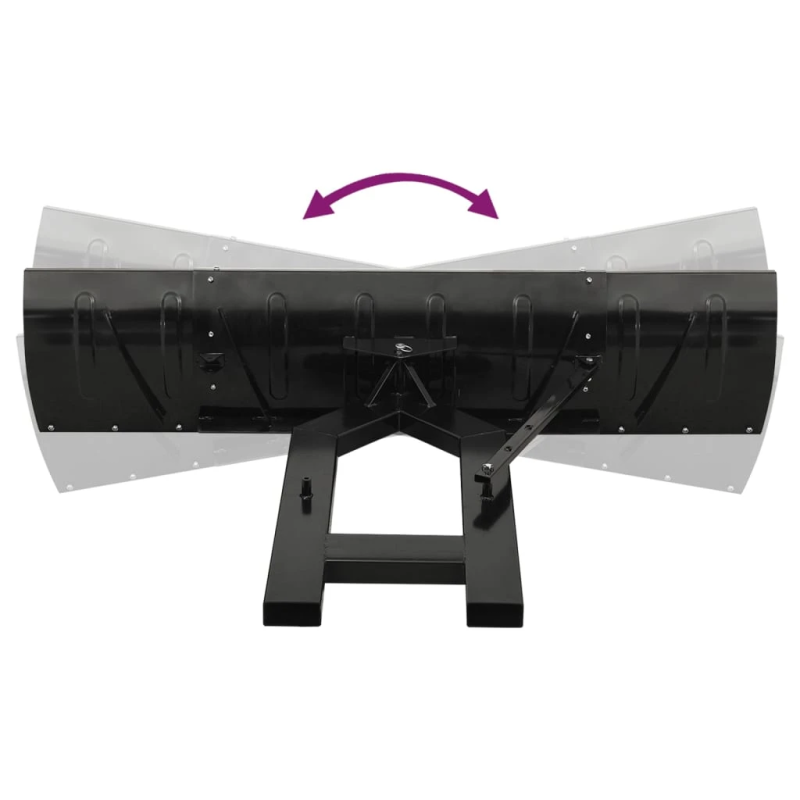 vidaXL sniega lāpsta autokrāvējam, 200x48 cm, melna