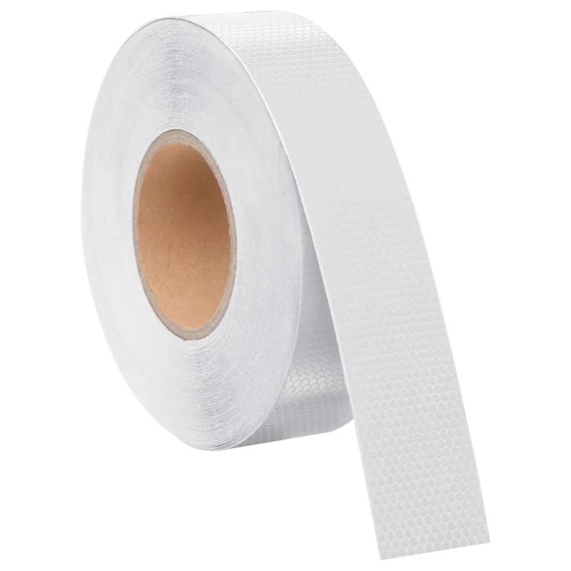 vidaXL atstarojoša līmlente, balta, 5 cmx50 m, PVC