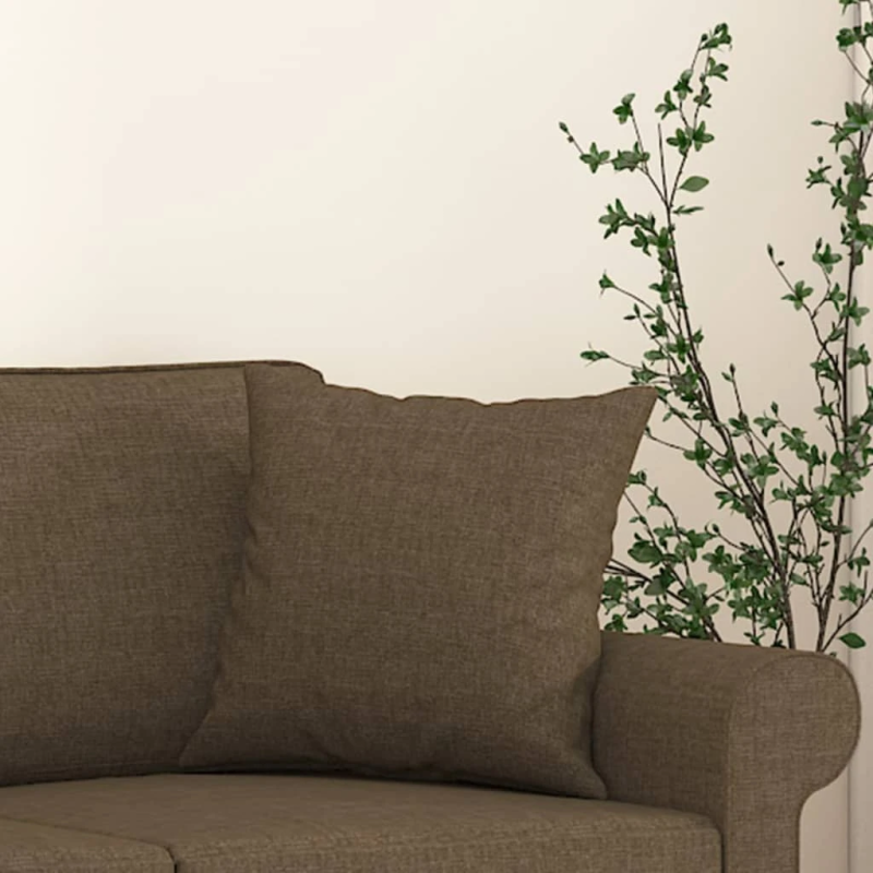 vidaXL dekoratīvi spilveni, 2 gab., brūni, 40x40 cm, audums