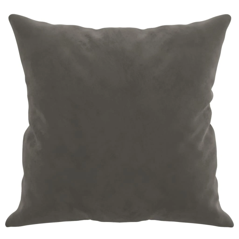 vidaXL dekoratīvi spilveni, 2 gab., tumši pelēki, 40x40 cm, samts