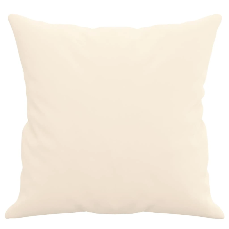 vidaXL dekoratīvi spilveni, 2 gab., krēmkrāsas, 40x40 cm, samts