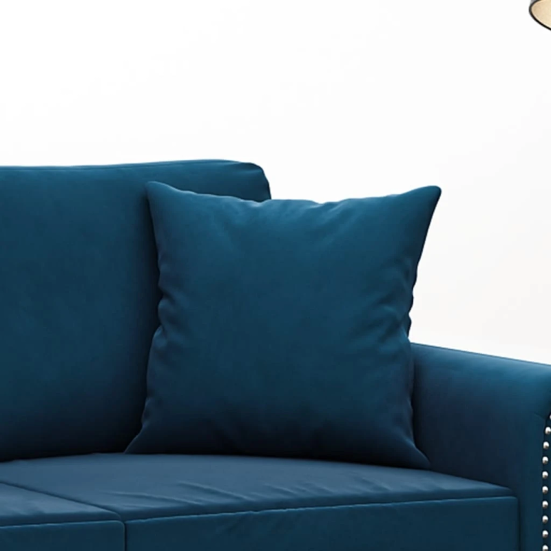 vidaXL dekoratīvi spilveni, 2 gab., zili, 40x40 cm, samts