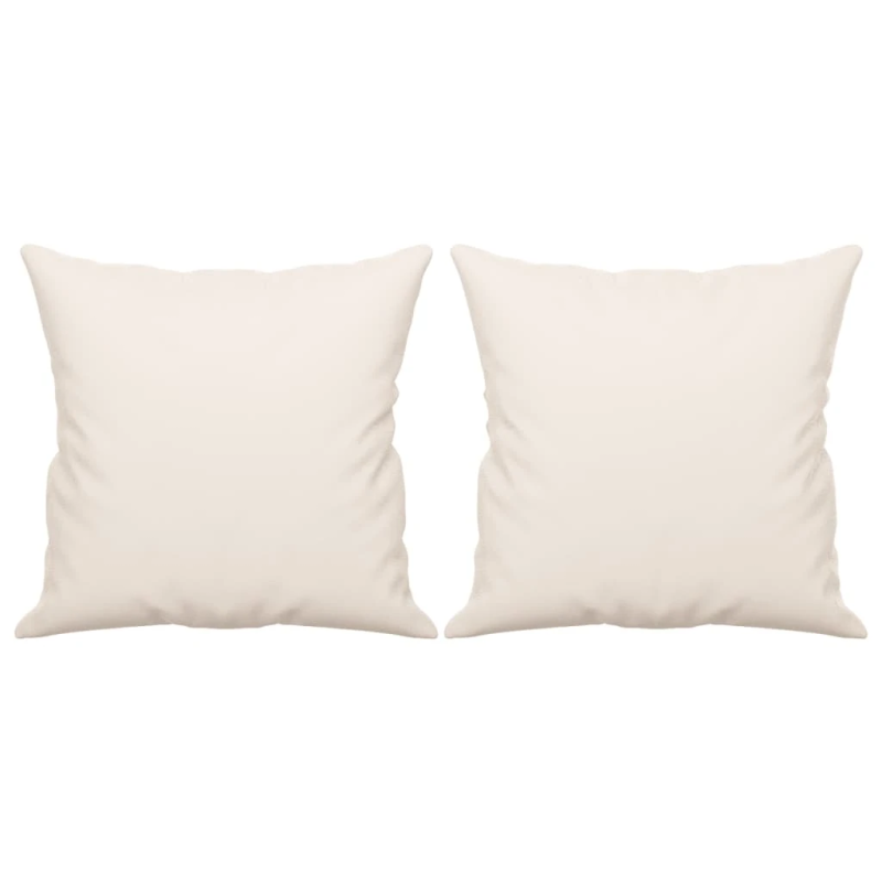 vidaXL dekoratīvi spilveni, 2 gab., 40x40cm, bēšs mikrošķiedras audums