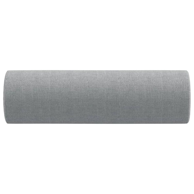 vidaXL dekoratīvi spilveni, 2 gab., gaiši pelēki, DIA15x50 cm, audums