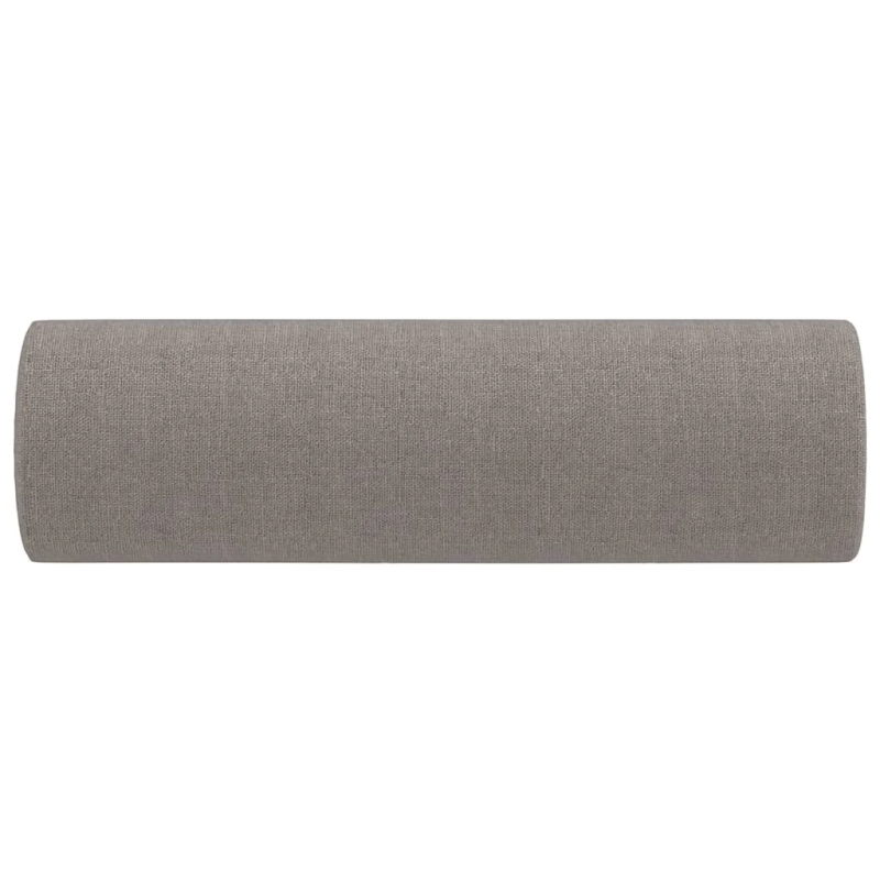 vidaXL dekoratīvi spilveni, 2 gab., pelēkbrūni, DIA15x50 cm, audums