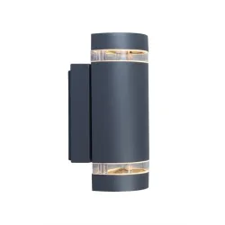 Sieninis lauko šviestuvas Lutec Focus, 70W, GU10, IP44, pilka sp., 10.9 cm x 23.5 cm