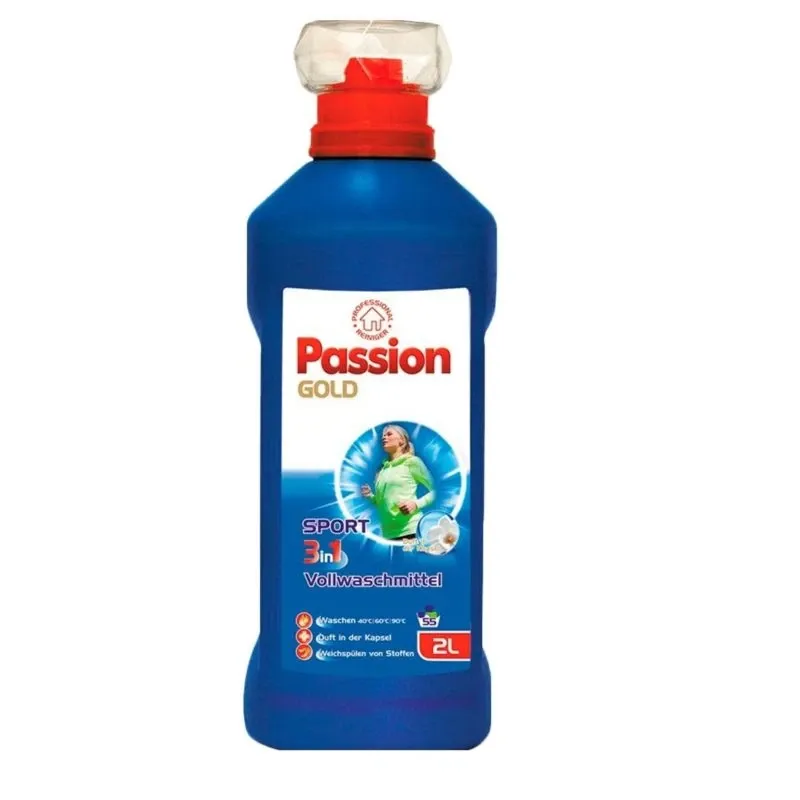 PASSION Sport 3in1 veļas mazgāšanas želeja sporta apģērbam ,55x, 2L