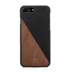 Woodcessories EcoSplit Wooden+Leather iPhone 7+ - 8+ Walnut-black eco249