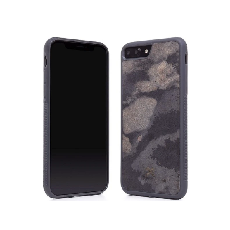 Woodcessories Stone Collection EcoCase iPhone 7-8+ granite gray sto006