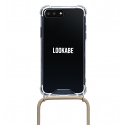 Lookabe Necklace iPhone 7-8+ gold nude loo007