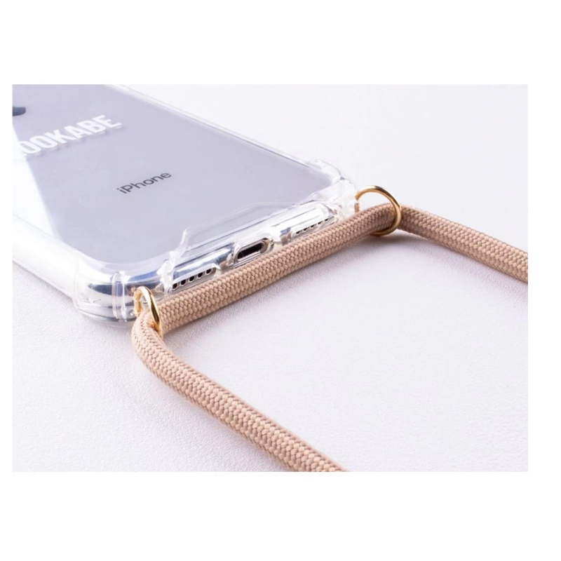 Lookabe Necklace iPhone Xs gold nude loo008