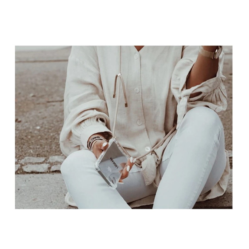 Lookabe Necklace iPhone Xs Max gold nude loo010